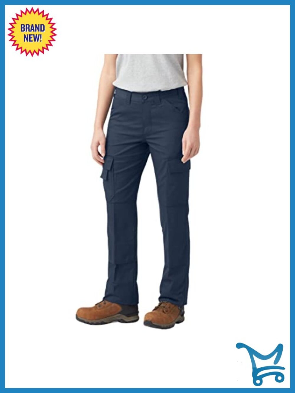Dickies Everyday Flex Cargo Pants High Rise Straight Leg Work Utility